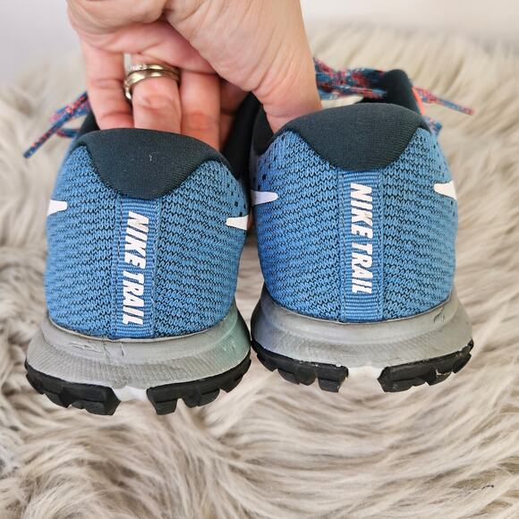 Nike Air Zoom Terra Kiger 4 Trail Running Shoes Size 6 Blue Coral Lightweight - Picture 6 of 11